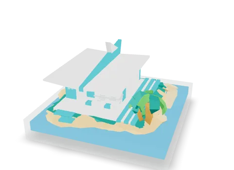 Miniatura del recorrido 3D de la villa costera